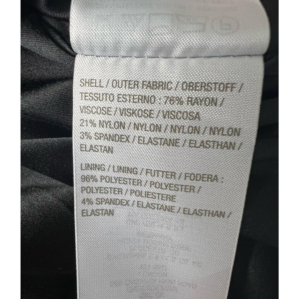 QVC Isaac Mizrahi Live! Super Stretch Woven Jacquard Blazer NWOT BLACK SIZE 10 - Picture 7 of 9
